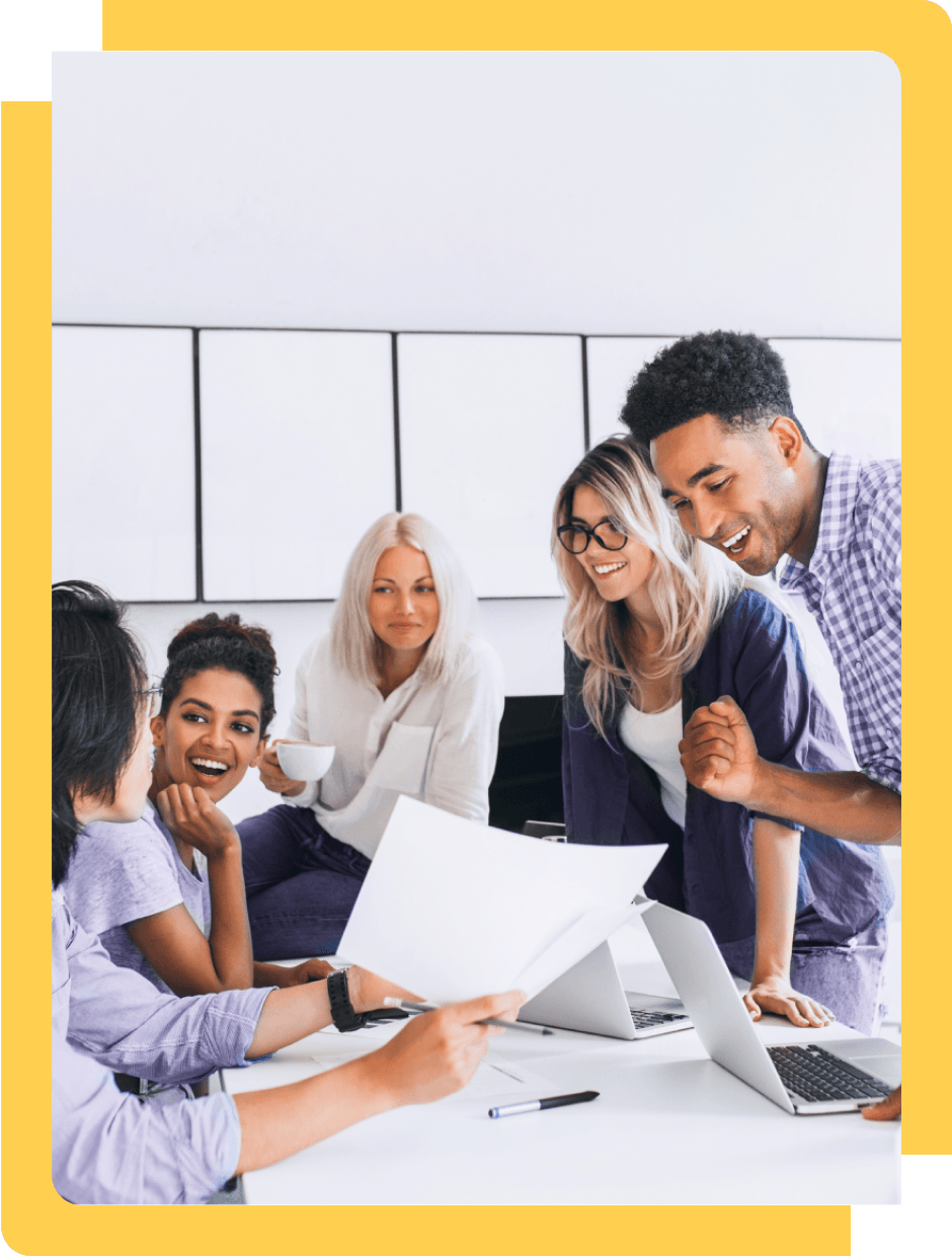 Team collaborating on finance strategies